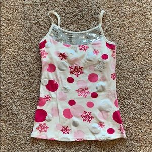Justice sequin tank top